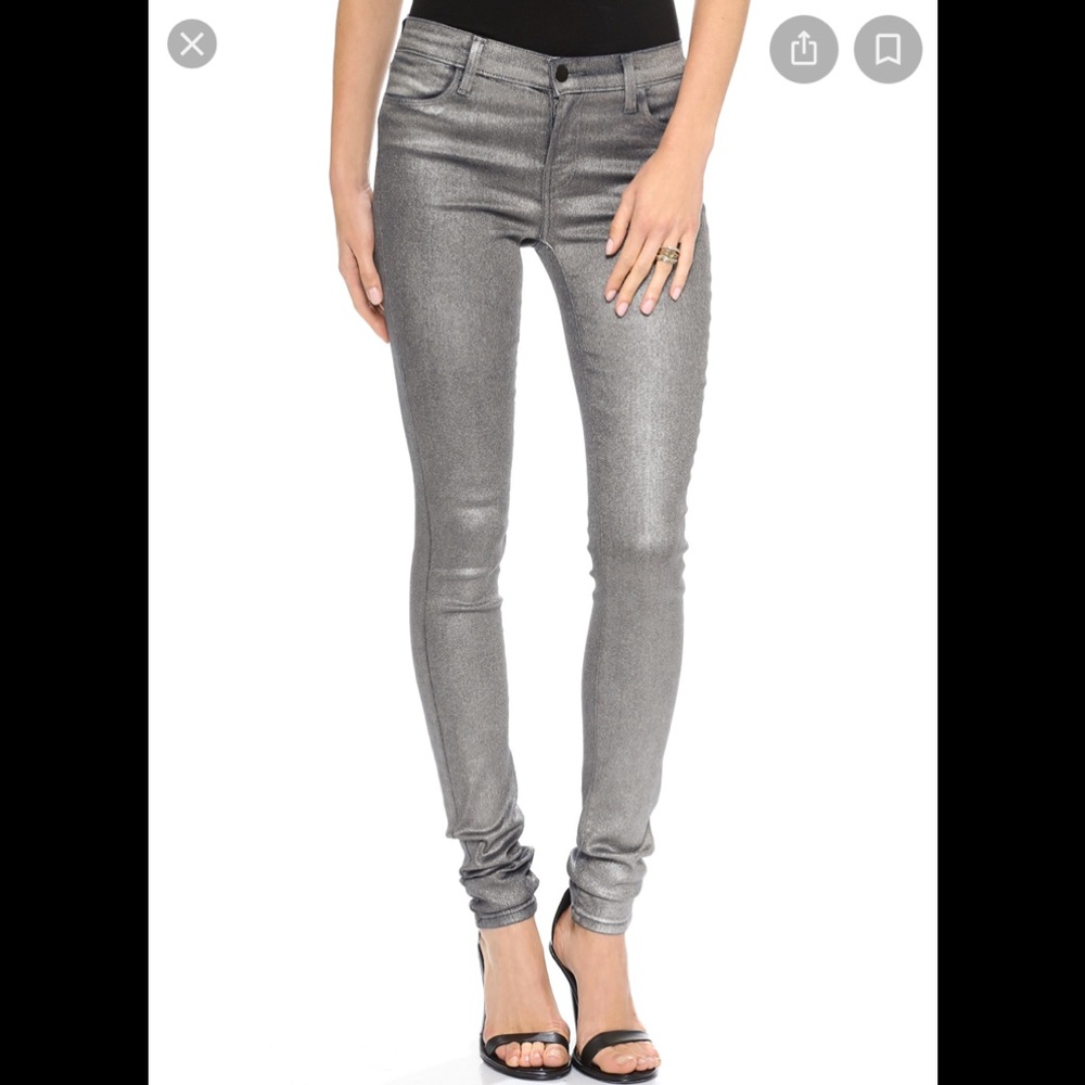 J BRAND Stacked Metallic Jeans size 29